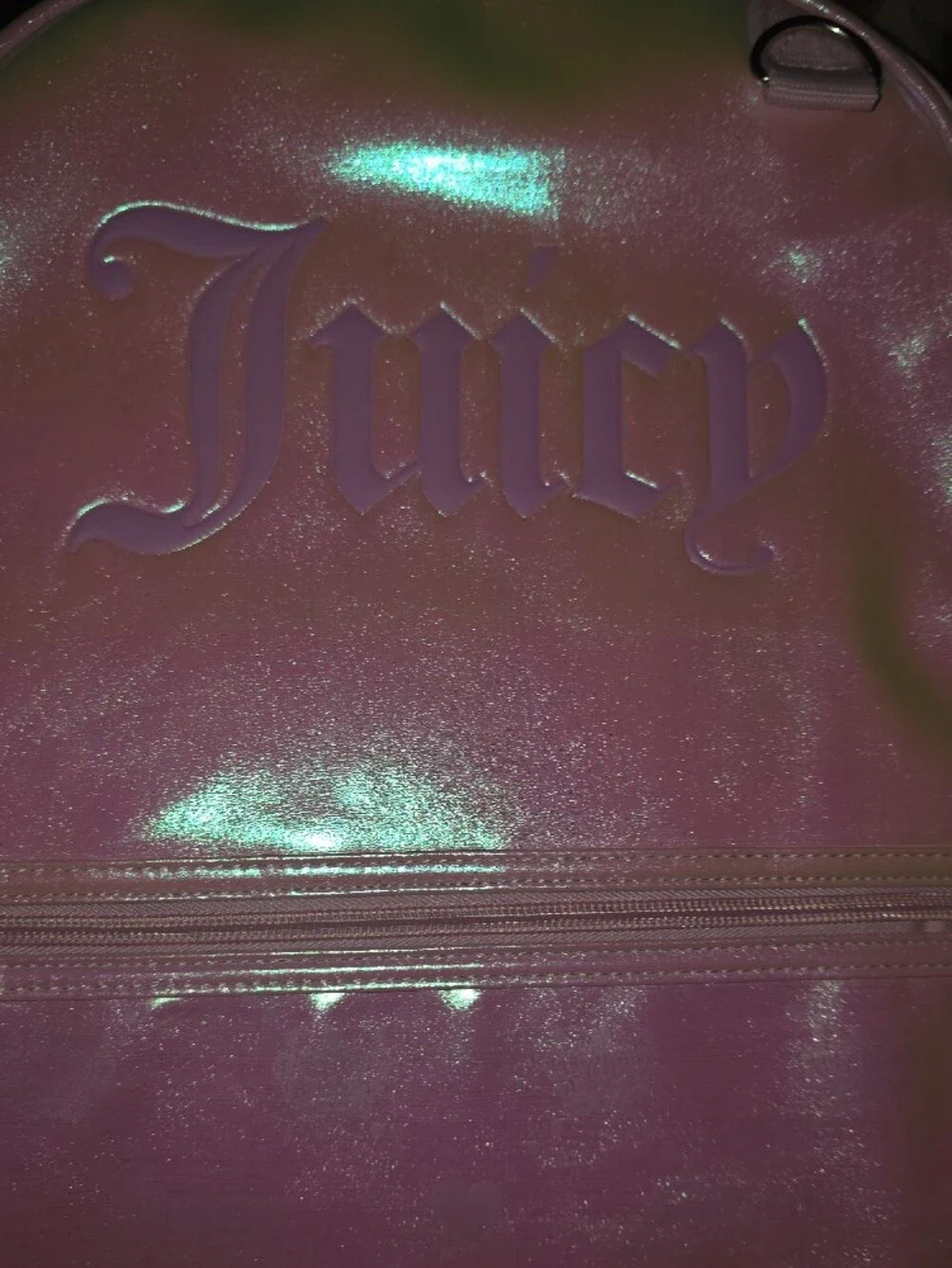 Juicy Couture Iridescent Pink Holographic Backpack